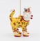 Ceramic Tropical Cat Ornament, Home Décor, Gift for Her, Gift for Mom, Kitchen Décor, Cat Lovers Gift, Pet Loss Gift